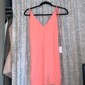 By the way. Pink mini dress from Revolve